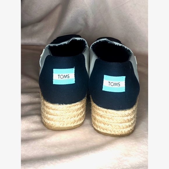 TOMS Valencia Platform espadrille slip on *size 9 NEW* - Picture 9 of 11